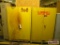(3) 1 Metal Locker and 2 Yellow Metal Cabinets and Contents