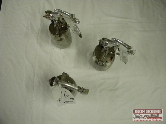 Three Used DeVilbiss Spray Guns