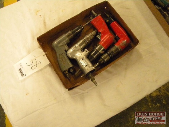 Tray of 4 Pneumatic Drills
