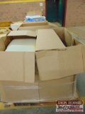 Seven Cartons of Foam Seating with Wooden Backing.