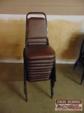 (9) Stackable Chairs.