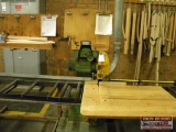 Wadkin Radial Arm Saw with Attached Roller Bed