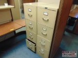 (2) 4 Drawer Metal file Cabinets