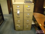 (2) 4 Drawer Metal file Cabinets