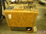 Wooden Cabinet with Assorted Bits