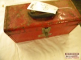 Red Tool Box with Plumbing Items