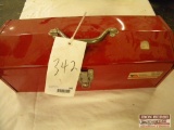 Red Tool Box With Lock Out Tag Out Items