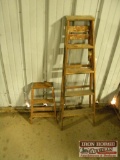 2 Wooden Step Ladders