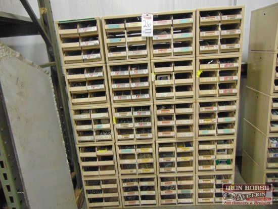(4) Stacks of Bolt Bins w/ Contents