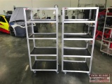 (2) 5 Shelf Shop Carts