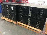 (4) Safco Flat Cabinet on Pallets