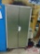 metal cabinet with contents, on casters