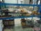 Shelf contents, and pallet of parts, shields etc.
