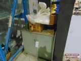 metal cabinet with contents