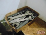Tray lot of open end wrench's