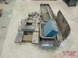 Pallet of scrap metal forklift items, gears etc.