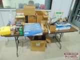 Folding table with contents