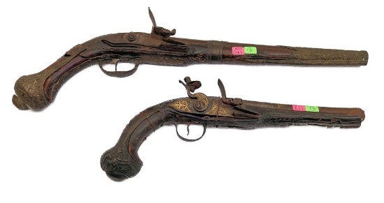 2 X Flintlock Pistols - Model:none - unknown- pistol