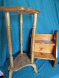 Wooden Stand & Stepstool