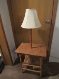 Wicker Style table lamp