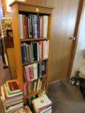 4' bookcase and books