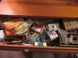 drawer of crafting supplies