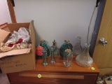 glass candle sticks and jars