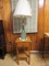Wood Stand & Lamp