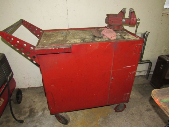 Metal shop cart