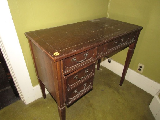 Small Wooden Desk/Sewing Cabinet