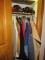 Contents of a Closet with Clothing