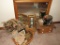 Framed Mirror & Other Wood Articles
