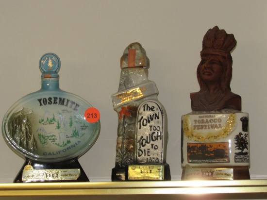 Places themed beam decanters