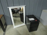 File cabinet & mirror
