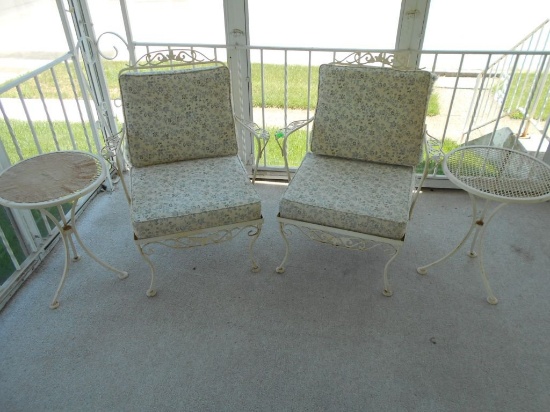 Patio Chairs & 2 Table