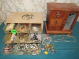 Costume Jewelry & Jewelry Box