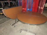 Two 4ft round folding tables