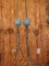 2 antique lightning rods