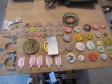 Wooden coins and buttons