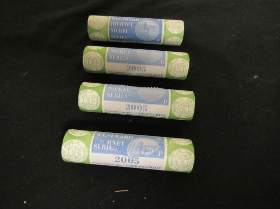 4 Rolls of 2005 Westward Journey Nickels
