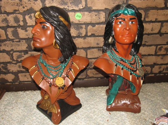 2 Indian Busts