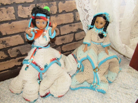 2 Indian Princess Dolls