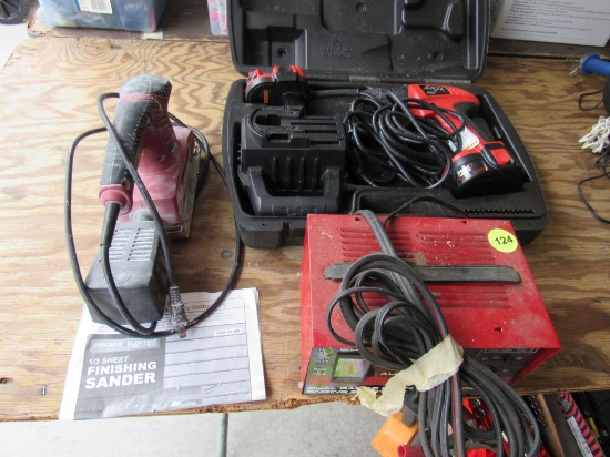 Battery charger & cordless drill set