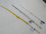 Fishing poles- assorted Rods