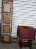 Stand up picture frames & TV trays