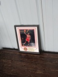 Framed & matted Michael Jordan