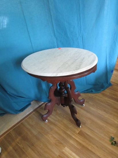 Marble Topped Lamp Table