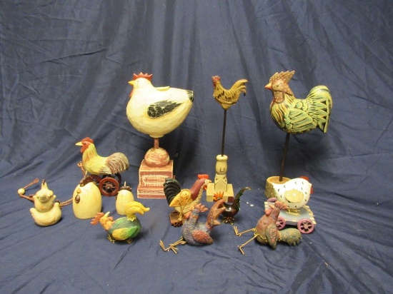Decorative roosters/chickens