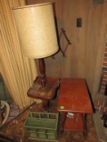 Wooden Lamp, Stand & More