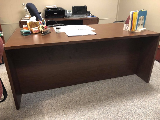 Walnut tone Office Desk